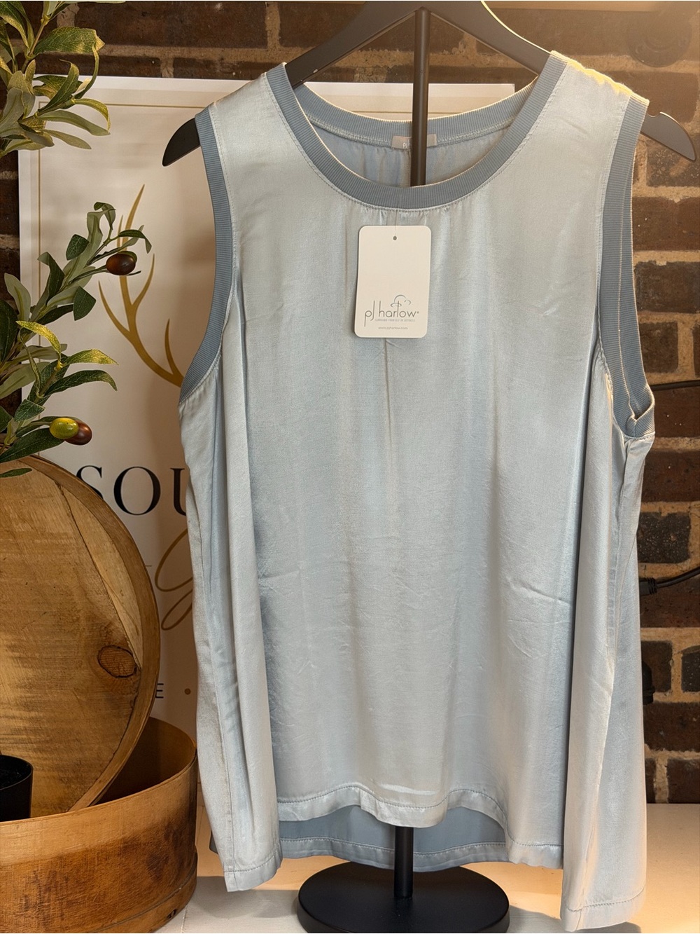 p.j. harlow Alexa XL morning Blue-Trim Tank